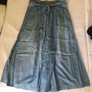 Anthropologie Wide leg culottes pants